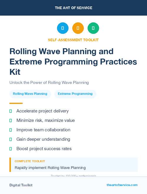 Rolling Wave Planning and Extreme Programming Practices Kit