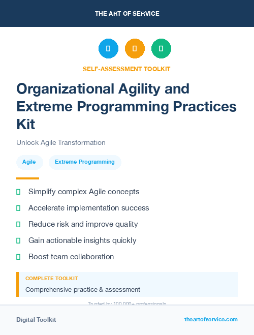 Organizational Agility and Extreme Programming Practices Kit