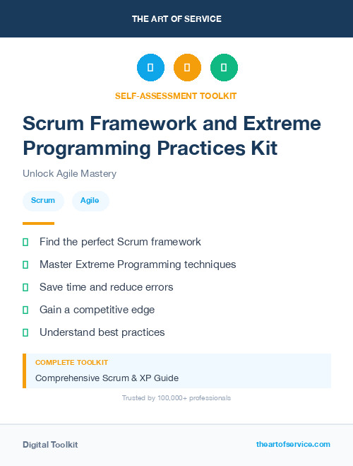 Scrum Framework and Extreme Programming Practices Kit