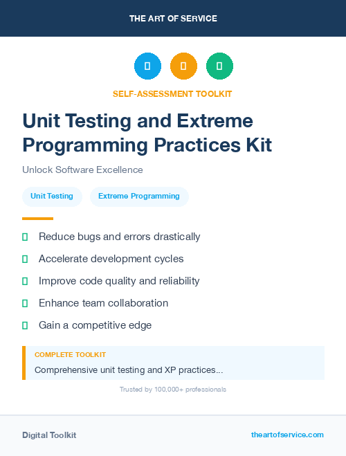Unit Testing and Extreme Programming Practices Kit