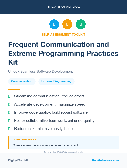 Frequent Communication and Extreme Programming Practices Kit