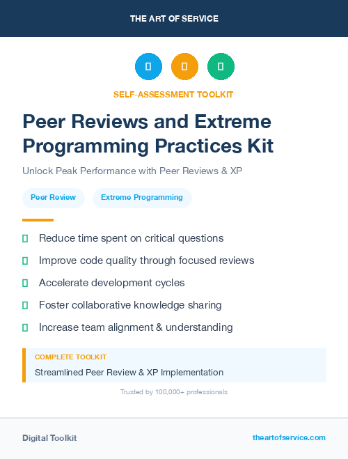 Peer Reviews and Extreme Programming Practices Kit