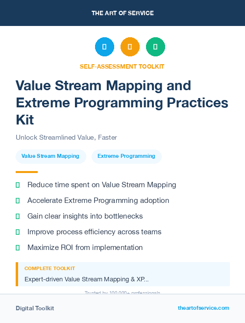 Value Stream Mapping and Extreme Programming Practices Kit