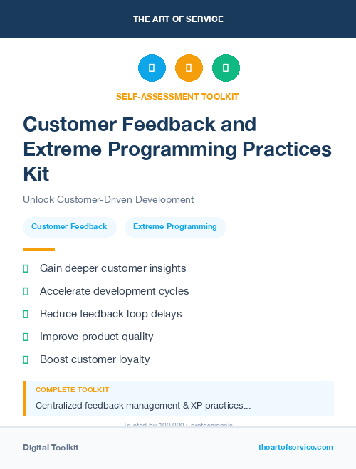 Customer Feedback and Extreme Programming Practices Kit