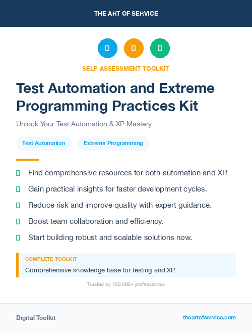 Test Automation and Extreme Programming Practices Kit
