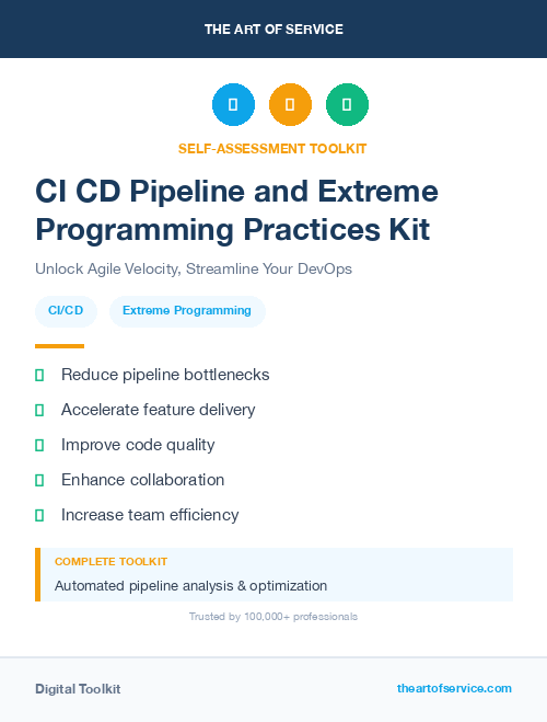 CI CD Pipeline and Extreme Programming Practices Kit