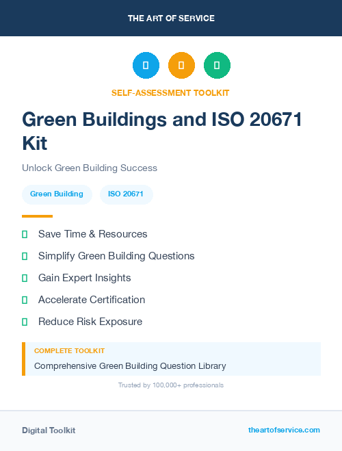 Green Buildings and ISO 20671 Kit
