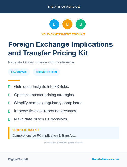 Foreign Exchange Implications and Transfer Pricing Kit