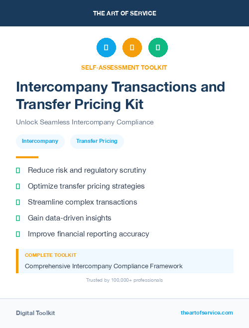 Intercompany Transactions and Transfer Pricing Kit