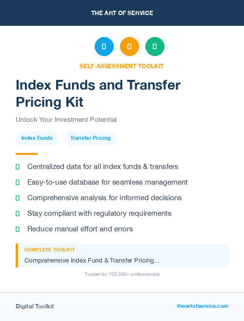 Index Funds and Transfer Pricing Kit