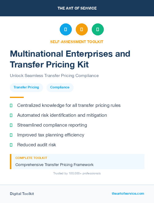 Multinational Enterprises and Transfer Pricing Kit