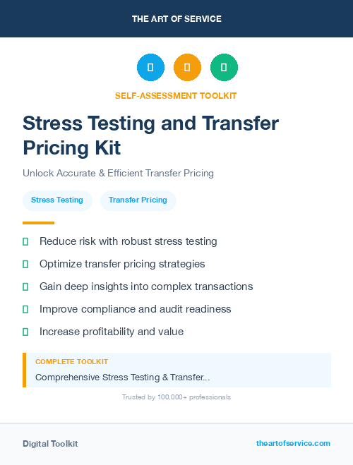 Stress Testing and Transfer Pricing Kit