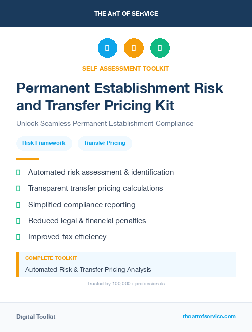 Permanent Establishment Risk and Transfer Pricing Kit