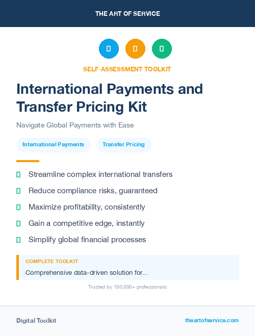 International Payments and Transfer Pricing Kit