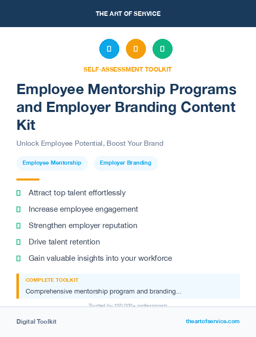 Employee Mentorship Programs and Employer Branding Content Kit