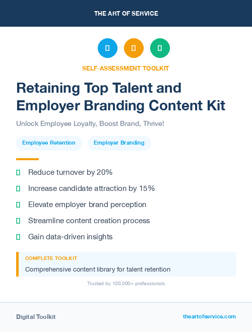 Retaining Top Talent and Employer Branding Content Kit
