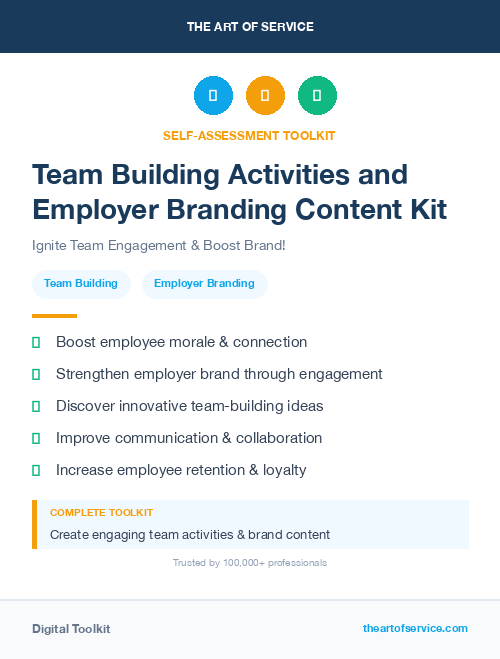Team Building Activities and Employer Branding Content Kit