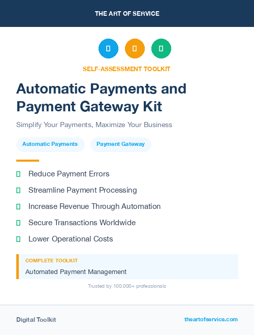 Automatic Payments and Payment Gateway Kit