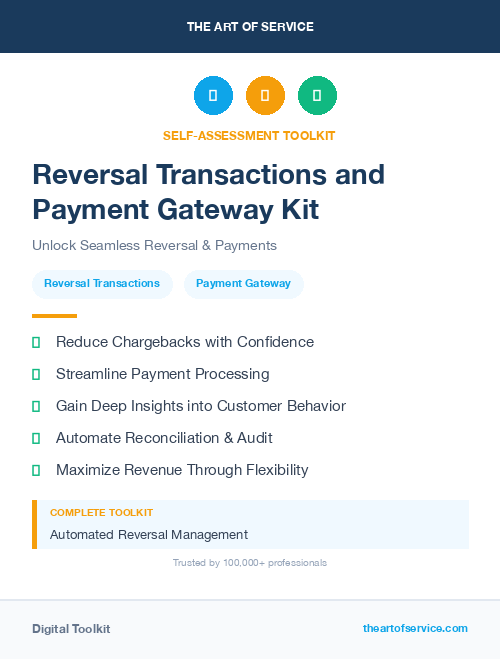 Reversal Transactions and Payment Gateway Kit