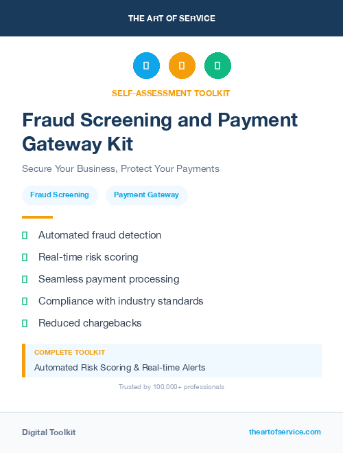 Fraud Screening and Payment Gateway Kit