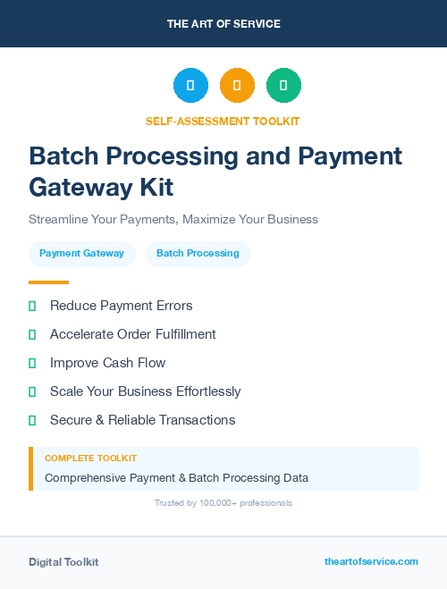 Batch Processing and Payment Gateway Kit