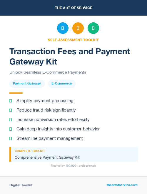 Transaction Fees and Payment Gateway Kit