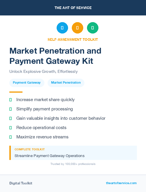 Market Penetration and Payment Gateway Kit