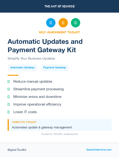 Automatic Updates and Payment Gateway Kit