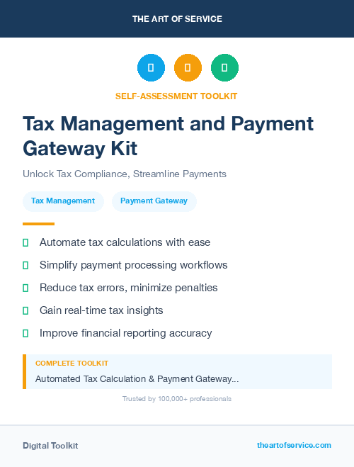 Tax Management and Payment Gateway Kit