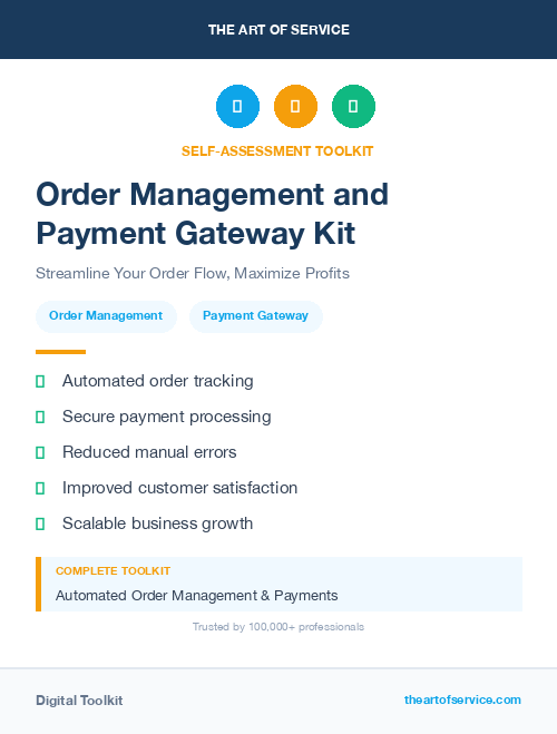 Order Management and Payment Gateway Kit