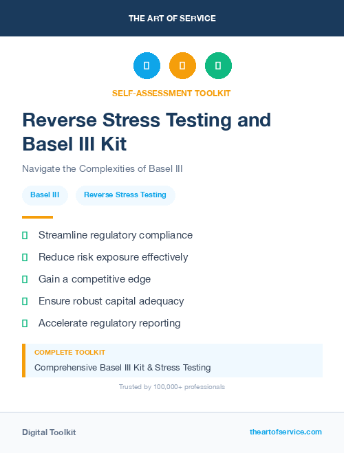 Reverse Stress Testing and Basel III Kit
