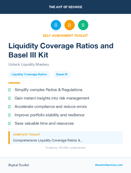 Liquidity Coverage Ratios and Basel III Kit