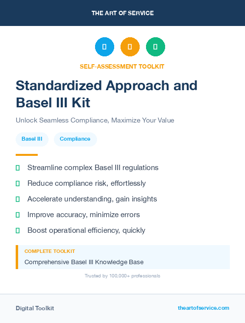 Standardized Approach and Basel III Kit