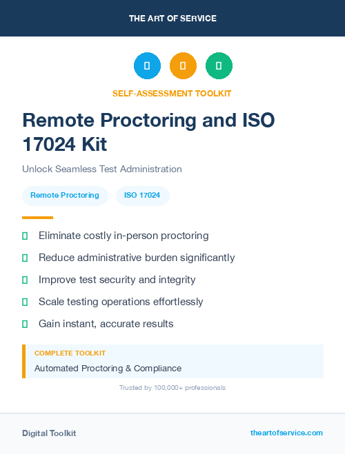 Remote Proctoring and ISO 17024 Kit