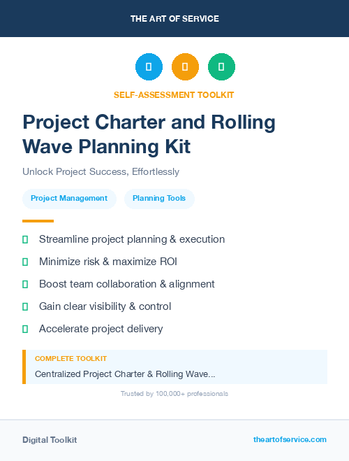 Project Charter and Rolling Wave Planning Kit