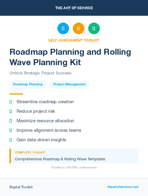 Roadmap Planning and Rolling Wave Planning Kit