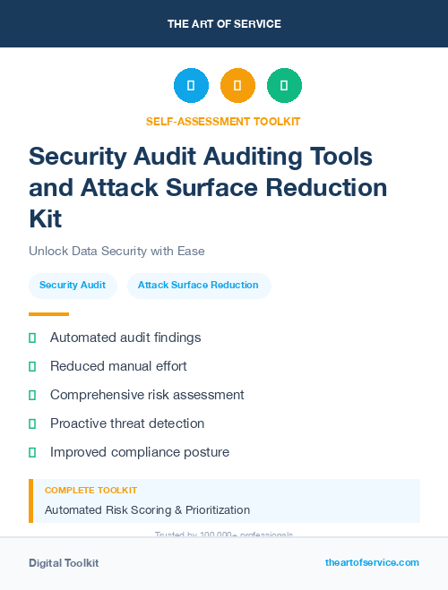 Security Audit Auditing Tools and Attack Surface Reduction Kit