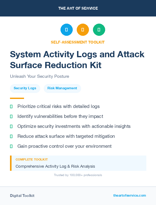 System Activity Logs and Attack Surface Reduction Kit