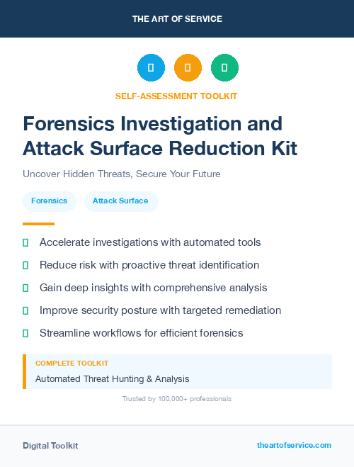 Forensics Investigation and Attack Surface Reduction Kit