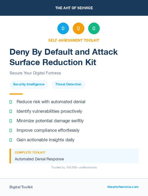 Deny By Default and Attack Surface Reduction Kit