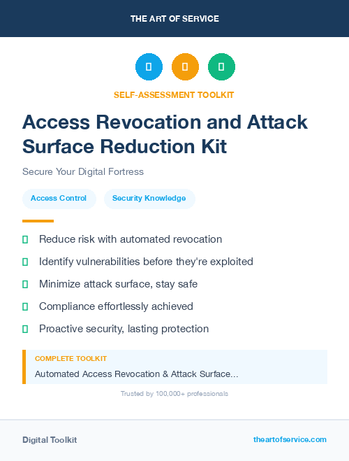 Access Revocation and Attack Surface Reduction Kit