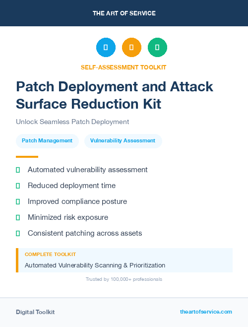 Patch Deployment and Attack Surface Reduction Kit
