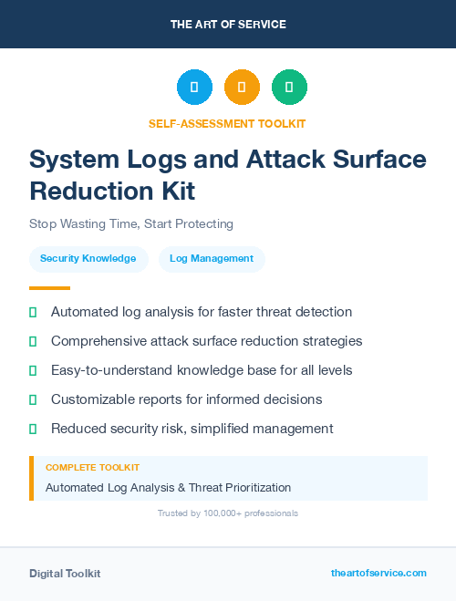 System Logs and Attack Surface Reduction Kit