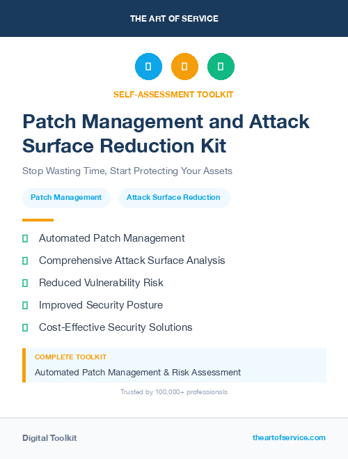 Patch Management and Attack Surface Reduction Kit