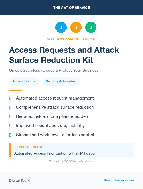 Access Requests and Attack Surface Reduction Kit