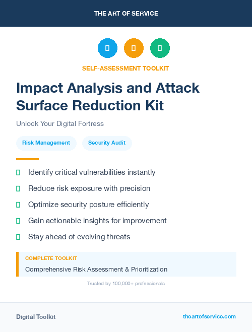 Impact Analysis and Attack Surface Reduction Kit