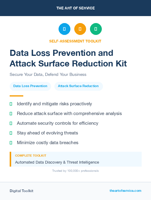 Data Loss Prevention and Attack Surface Reduction Kit
