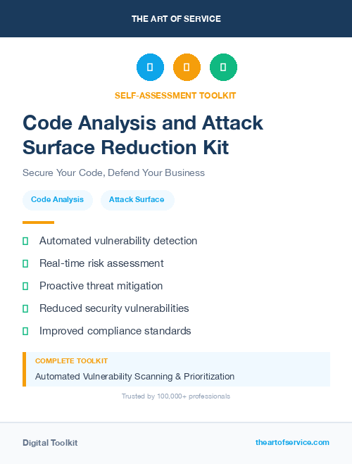 Code Analysis and Attack Surface Reduction Kit
