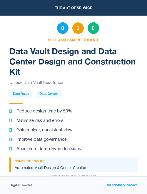 Data Vault Design and Data Center Design and Construction Kit