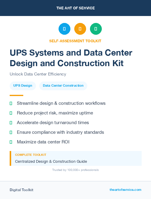 UPS Systems and Data Center Design and Construction Kit